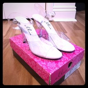 Ellie Clear Heels, brand new!